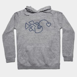 Anglerfish With Heart Hoodie